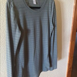 GapFit Women's Mesh Long Sleeve Top - Green